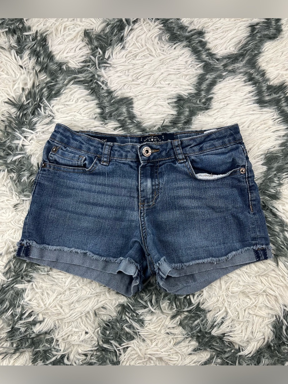 Lucky Brand Kids Girls Riley Short Blue Jean Shorts Size 12